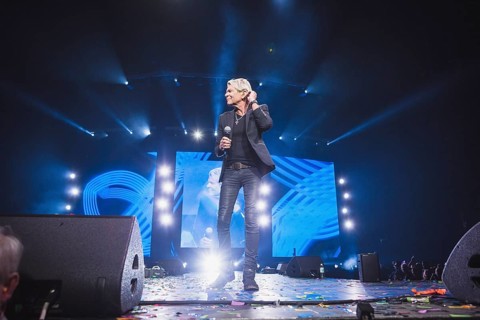 Matthias Reim at the Schlagernacht des Jahres live on Das Original Tour in the Berlin Uber Arena on