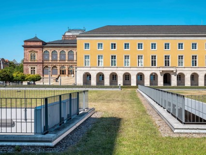 Arcades at the Thuringian State Administration Office, built as a Gauforum in the Third Reich,
