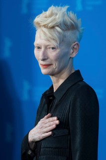 Tilda Swinton at the Photocall for the Honorary Golden Bear during the 75th Berlinale at the