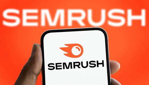 Dhaka, Bangladesh- 17 Nov 2024, Semrush logo is displayed on smartphone. Semrush is a SaaS platform