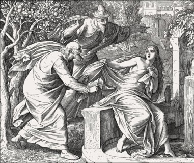 Susanna and Elders, Old Testament, by Julius Schnorr von Carolsfeld