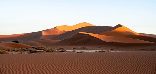 Red sand dunes of the Namib Desert, Sossusvlei region, Namib-Naukluft Park, Namibia