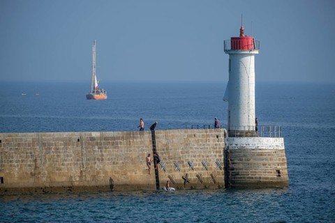 Audierne, Brittany, France - Audierne is a fishing village on the west coast of Brittany, a commune