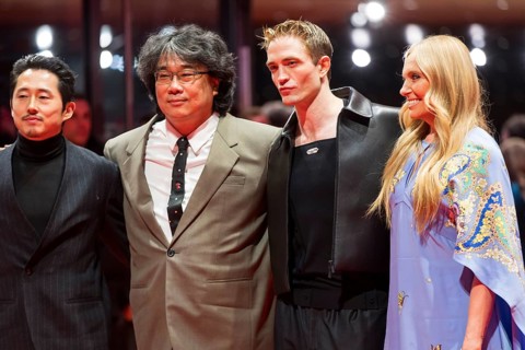 Steven Yeun, Bong Joon-ho, Robert Pattinson and Toni Collette on the red carpet for the Special