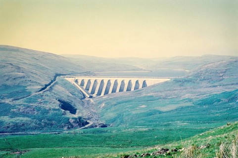 Nant y Moch dam and reservoir, Rheidol hydroelectric power station, Ponterwyd, Ceredigion, formerly