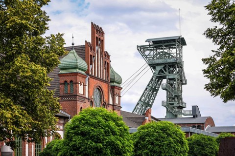 Dortmund, North Rhine-Westphalia, Germany - LWL-Industriemuseum Zeche Zollern. The Zollern Colliery