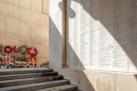 Menin Gate, Menenpoort, WW1 memorial for the missing soldiers of Commonwealth nations who died in