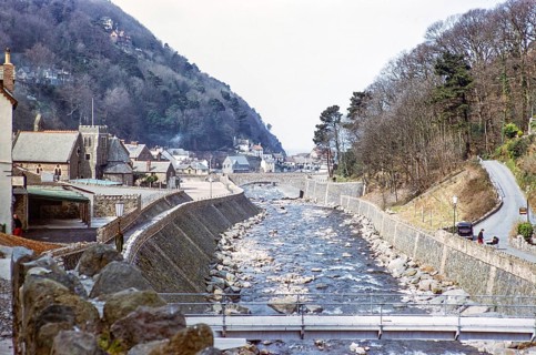 River Lynn, Lynmouth, North Devon, England, United Kingdom 1950s