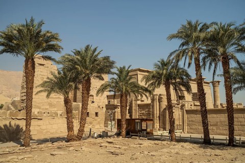 Mortuary temple of Ramesses III in Medinet Habu, West Thebes near Luxor, Egypt