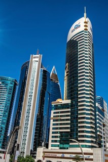 Modern architecture on Al Funduq Street, Doha, Qatar