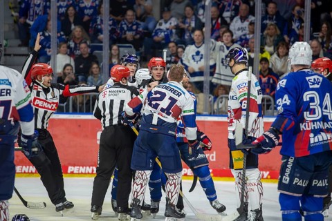 DEL, German Ice Hockey League season 2024/25, Matchday 52: Adler Mannheim vs Eisbären