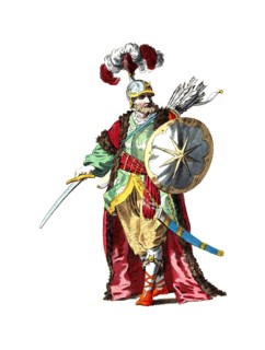 Historical clothing, fashion over time, uniform of the commander-in-chief of the Spahis, 1749, in