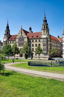 Halle District Court, designed by architect Karl Illert, Halle an der Saale, Saxony-Anhalt, Germany