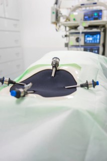 Close-up of surgical tools on a surgical table in a sterile environment, Integrated Health Center