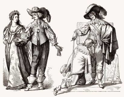 Französische Kostüme, 17. Jahrhundert