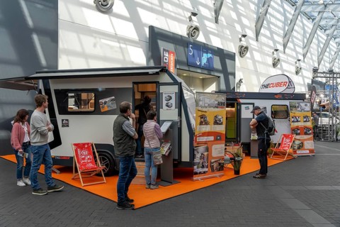 Reise und Camping exhibition, in Essen, motorhomes, motorhomes, North Rhine-Westphalia, Germany