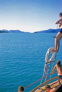 Melbourne Grammar School expedition to Queensland, Australia, 1956 Boys on a sailing yacht thought