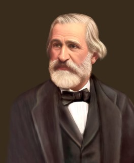 Giuseppe Verdi, 1813 – 1901, Italian opera composer, digitally edited