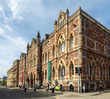 Museum and Art gallery, Royal Albert Memorial Museum building RAAM, Exeter city centre, Devon,