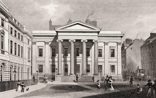 New County Hall, and Advocate's Library, Edinburgh, Scotland, 19th century, from Modern Athens by