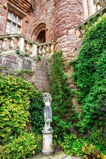 Autumn colors over Powis Castle and Garden, Welshpool, Powys, Wales, UK