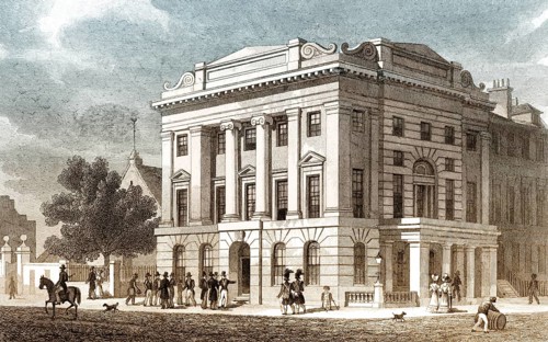 The New Town Hall, Leith, Edinburgh, Scotland, 19th century, from Modern Athens by Th. H. Shepherd