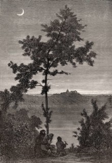 Lake Albano, the Papal Palace of Castel Gandolfo, Lazio, Italy, 19th Century