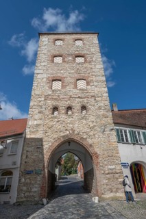 Amerbacher Tor, built around 1350, Wallfahrtstraße 22, Wemding, Swabia Bavaria, Germany