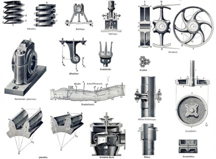 Machine gauge, simple machine parts, screws, bracket bearings, foot bearings, ordinary pin bearing,