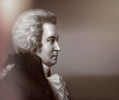 Wolfgang Amadeus Mozart, 1756 – 1791, composer of classical music, First Viennese School, digitally