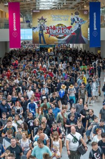 Gamescom, the world's largest trade fair for video and computer games, in Cologne, Germany