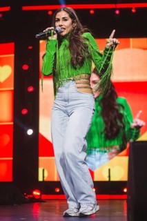 Sarah Engels at the Schlagernacht des Jahres live on Das Original Tour in the Berlin Uber Arena on