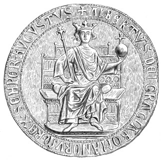 Seal of Albert I or Albrecht I. of Habsburg, 1255-1308, a Duke of Austria and Styria and King of