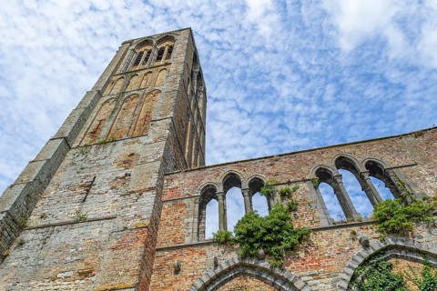 Our-Lady of the Assumption church, Onze Lieve Vrouw-Hemelvaartkerk in the city Damme, West