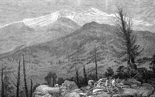 Longs Peak, at 4345 one of the 54 Fourteeners in the Rocky Mountains in the territory of the US