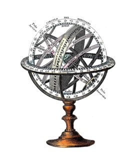 Armillary sphere, 19th century