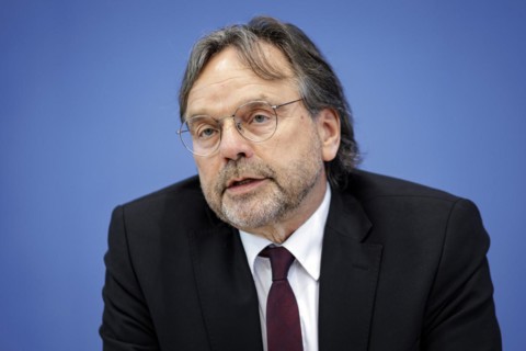 Michael Groß, Chairman of the Executive Board of the AWO Federal Association, spoke at a press
