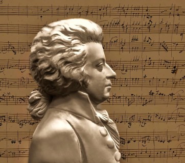 Wolfgang Amadeus Mozart, 1756 – 1791, composer of classical music, First Viennese School, notesheet
