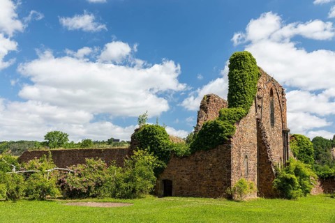Ruins of Holy Cross Abbey, Meissen, Saxony, Germany
