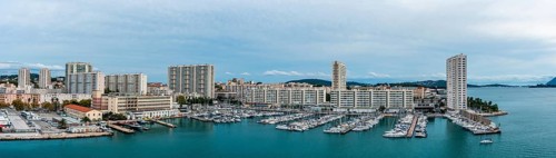 Panorama of Port of Toulon, France