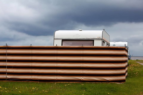 Green beach, campground, Wremen, Lower Saxony, Germany