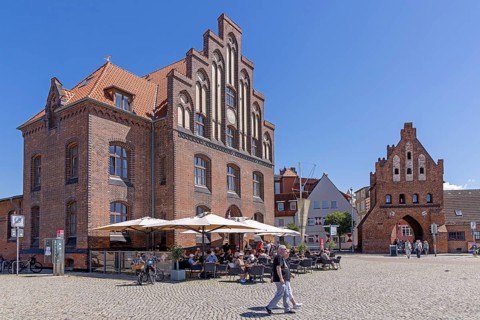 Old Harbour, Wassertor, Wismar, Mecklenburg-Western Pomerania, Germany