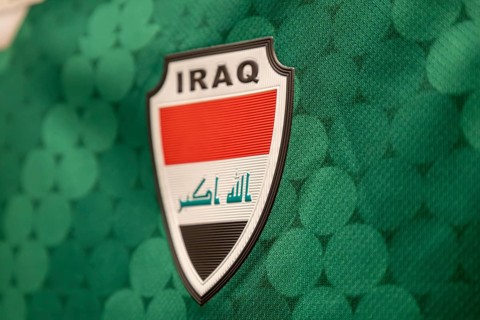 Close-up of the shirt of the Iraqi national team at the 2026 FIFA World Cup