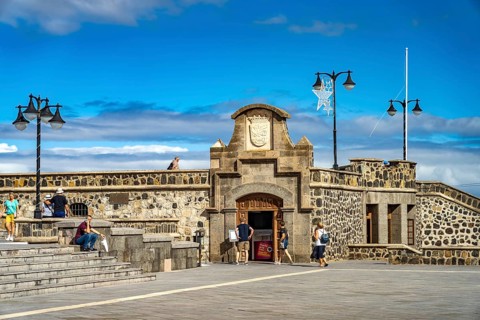The Batería de Santa Barbara fortress, Puerto de la Cruz, Tenerife, Canary Islands, Spain