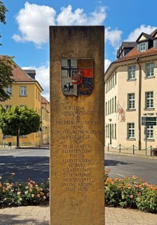Memorial column with the memory of the residence of Wilhelm Friedrich Prince of Orange-Nassau,