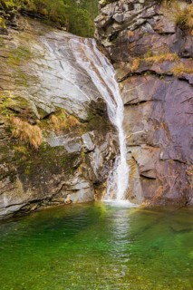 Goessl waterfalls, first fall, Malta valley, Carinthia, Austria