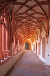 Cloister of St. Stephen Church, Cross Vault, Mainz, Rhineland-Palatinate, Germany