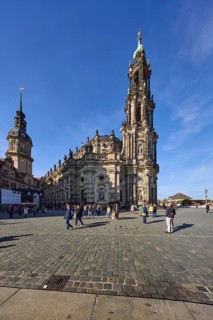 Cathedral Sanctissimae Trinitatis, Dresden Court Church, European Baroque architectural style,
