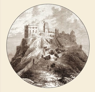 Edinburgh Castle, Scotland, before the Siege of 1573