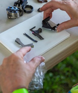Southfield, Michigan USA, 13 July 2024, St. David's Episcopal Church used chop saws to destroy